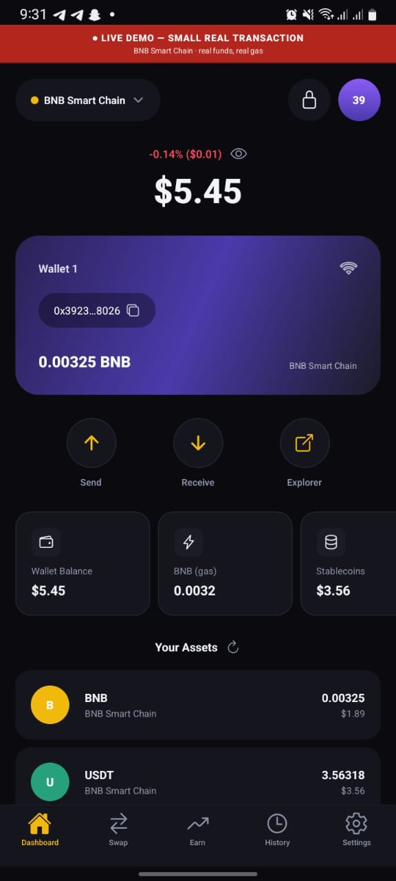 Nexiae — Non-Custodial Crypto Wallet
